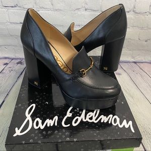 Sam edelman chunky heeled platform loafer